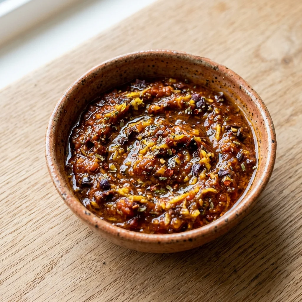 Mediterranean Tomato, Olive & Ginger Marinade
