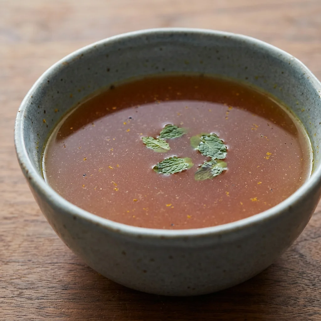 Pomegranate-Mint Vegetable Broth