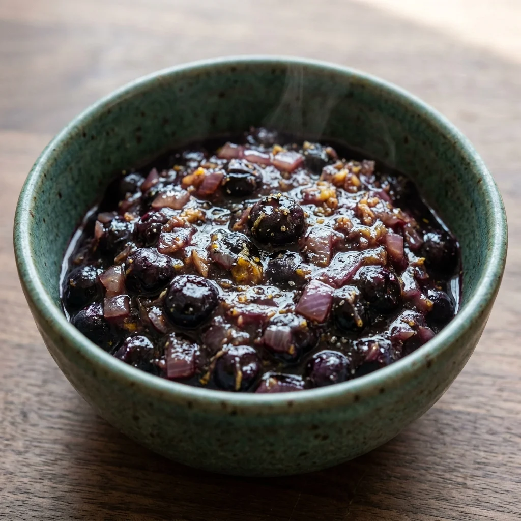 Turmeric-Ginger Blueberry Chutney