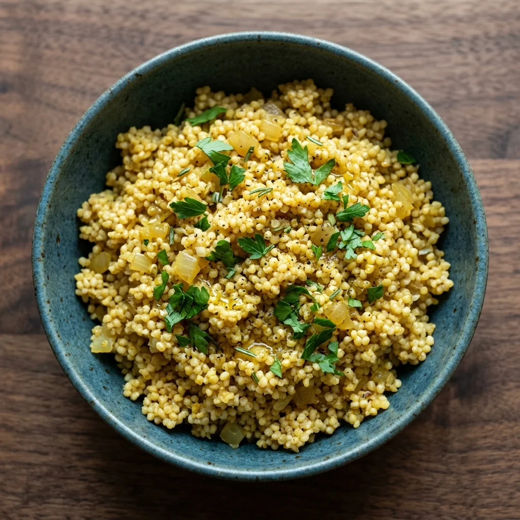 Balsamic-Rosemary Millet Pilaf