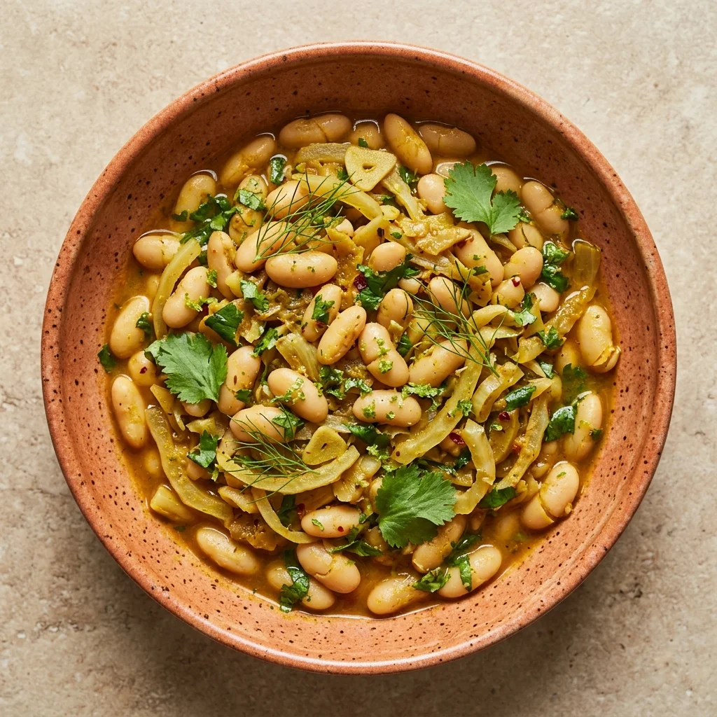 Cilantro-Lime Cannellini Beans with Fennel
