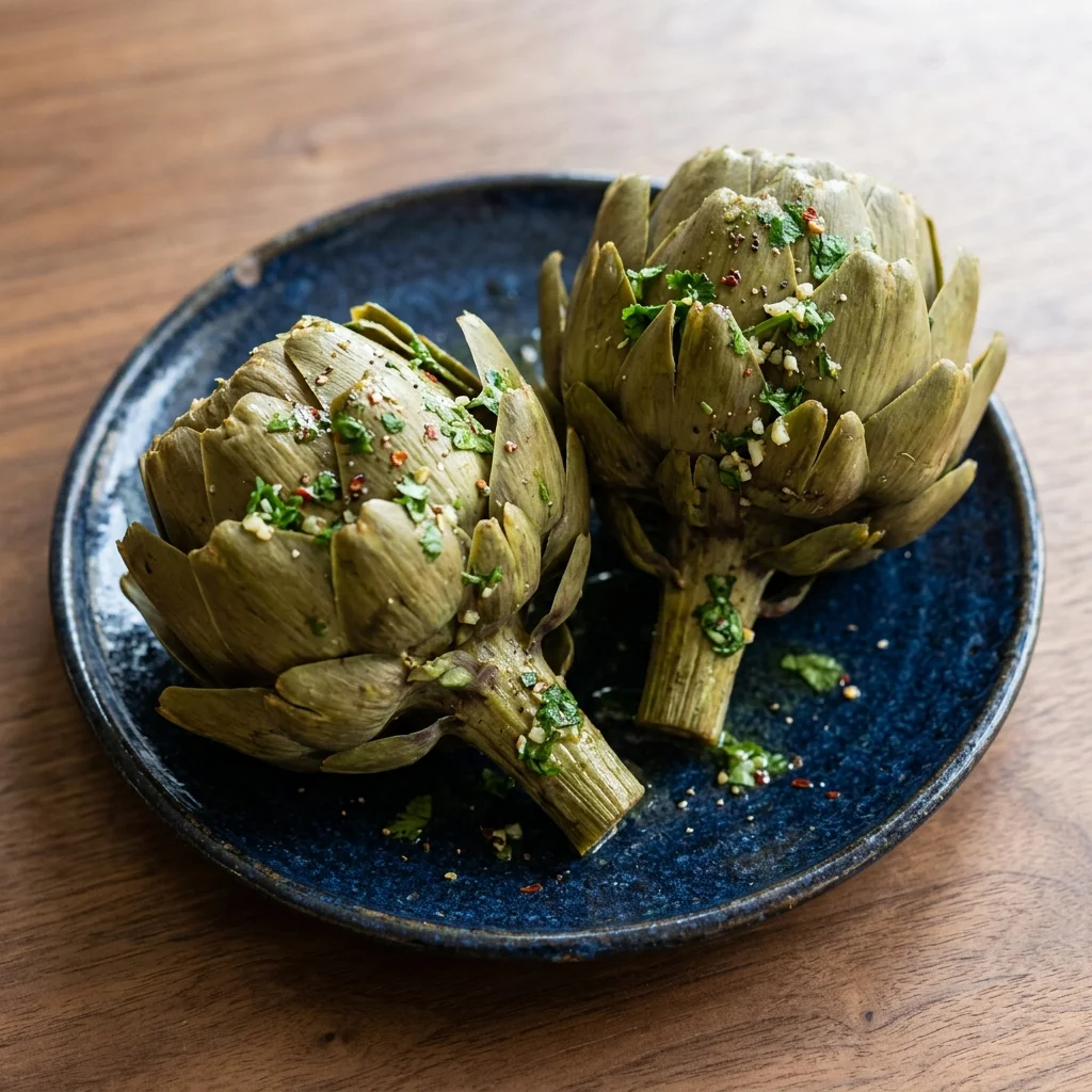 Cilantro-Lime Steamed Artichokes