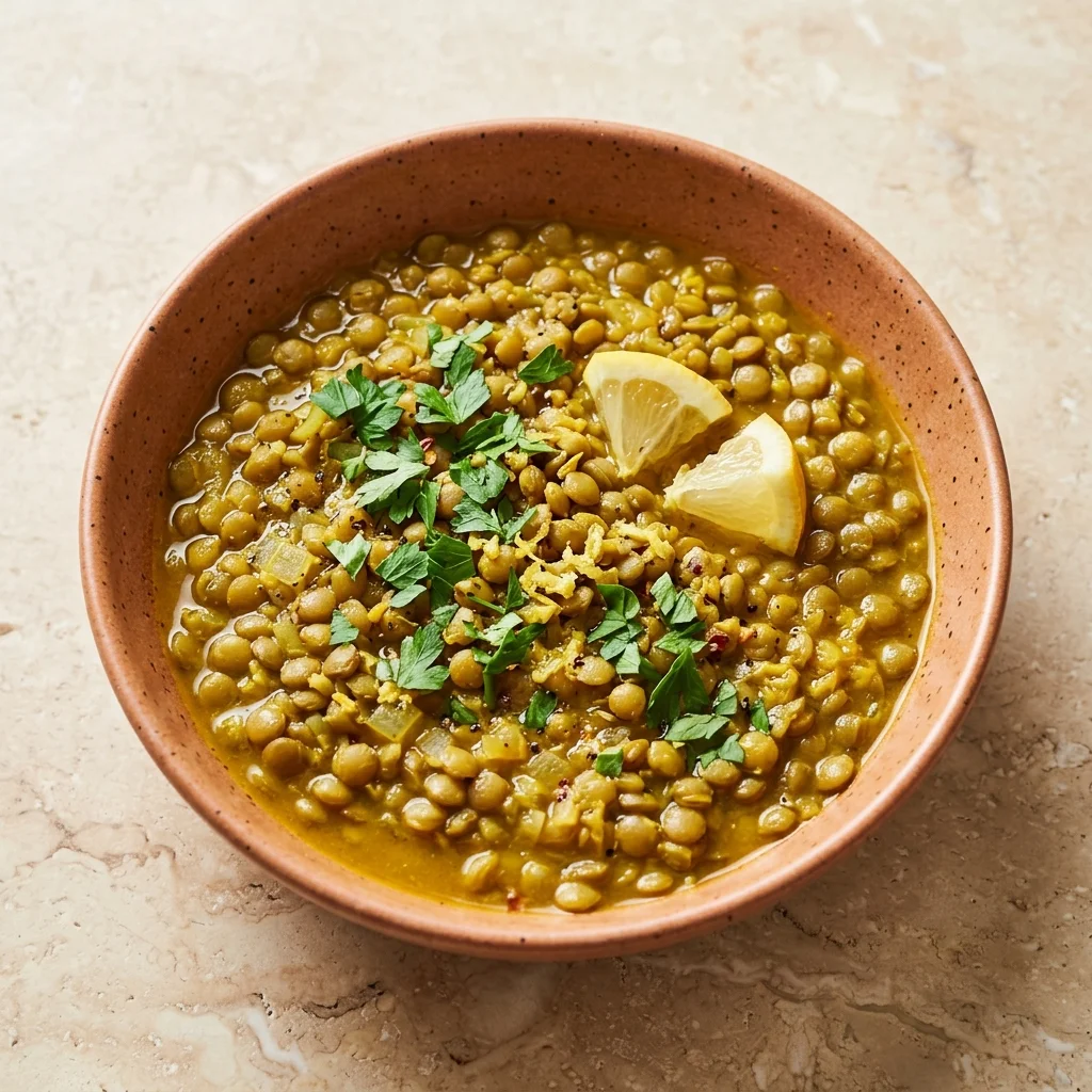 Turmeric-Ginger Lemony Lentils