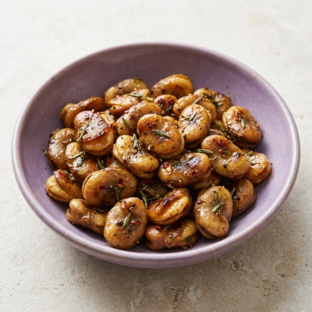 Balsamic-Rosemary Roasted Broad Beans