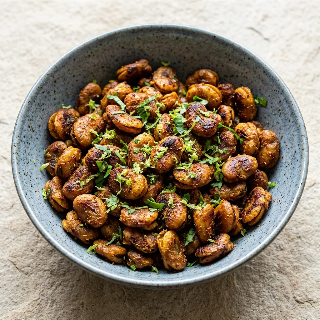 Cilantro-Lime Roasted Broad Beans