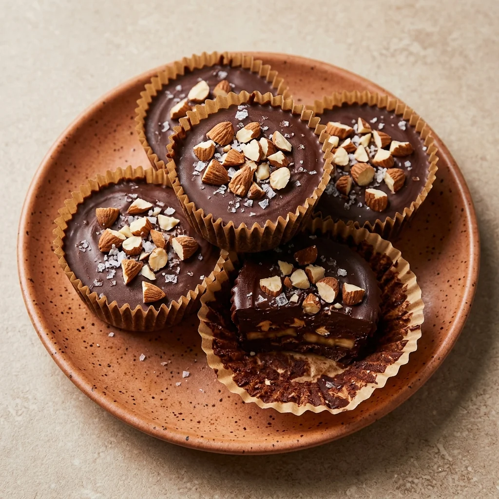 Dark Chocolate Almond Banana Cocoa Cups