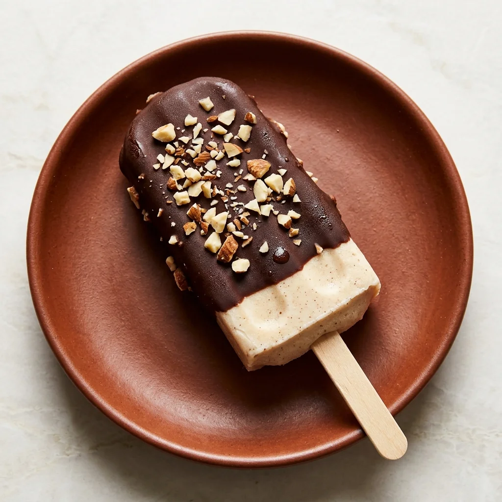 Dark Chocolate Almond Peach Pops