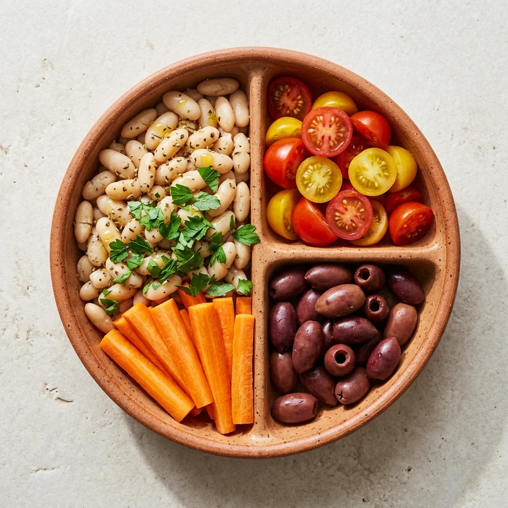 Mediterranean Tomato, Olive & White Bean Snack Box