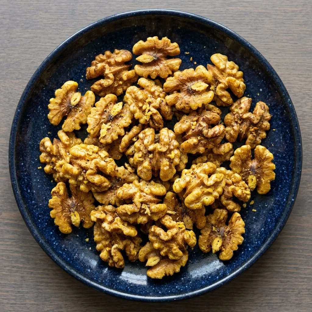 Turmeric-Ginger Toasted Walnuts