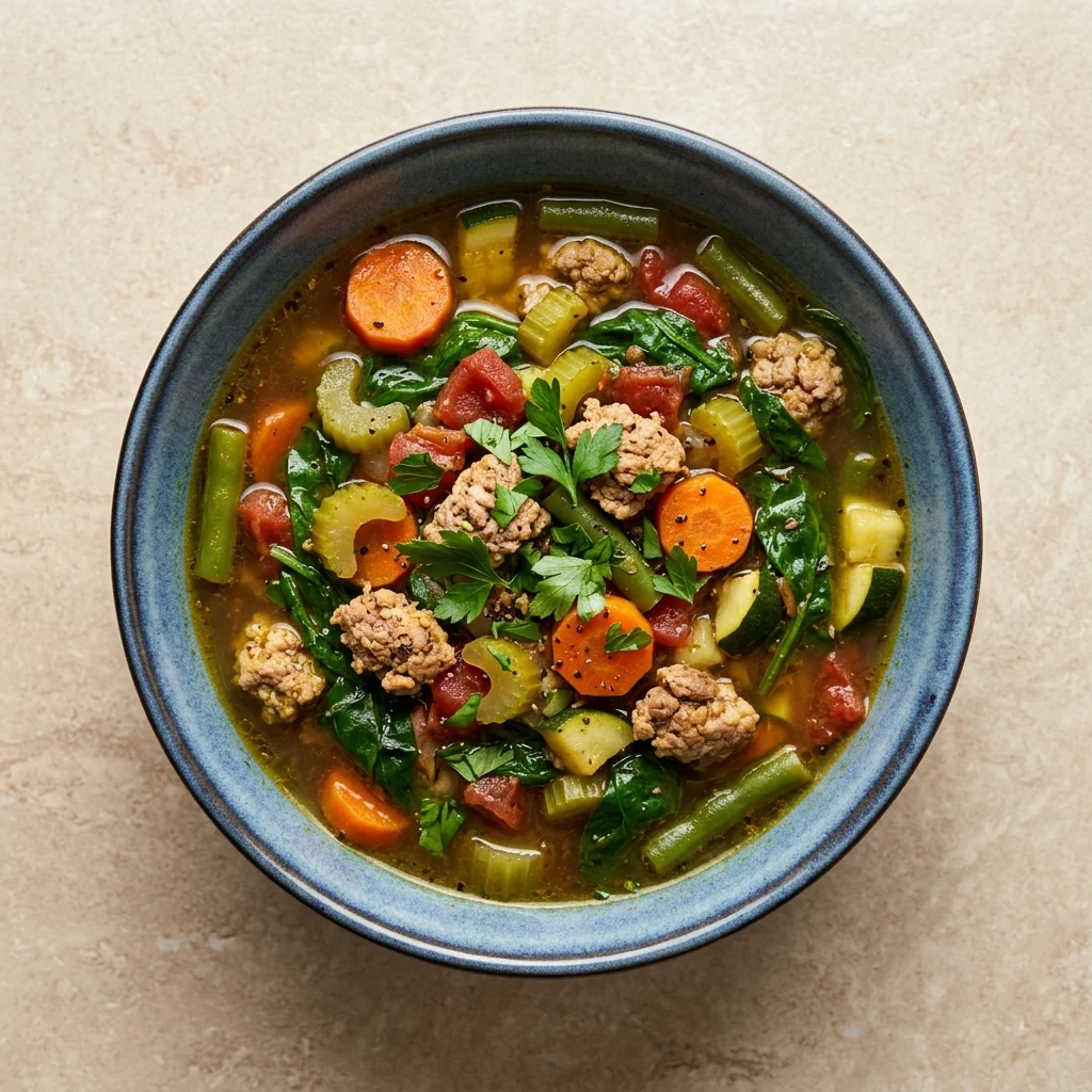 Balsamic-Rosemary Turkey Vegetable Soup