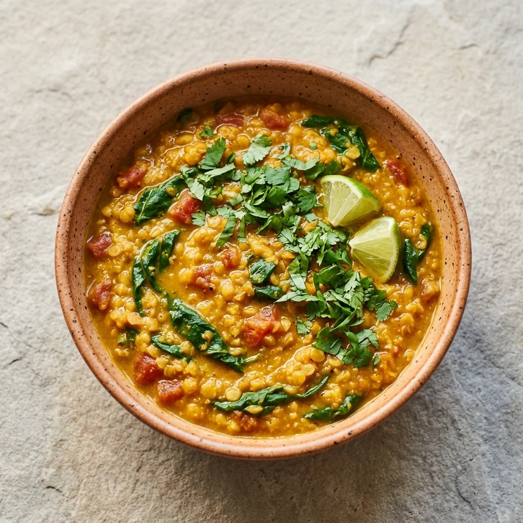 Golden Coconut Curry Pumpkin Lentil Dal