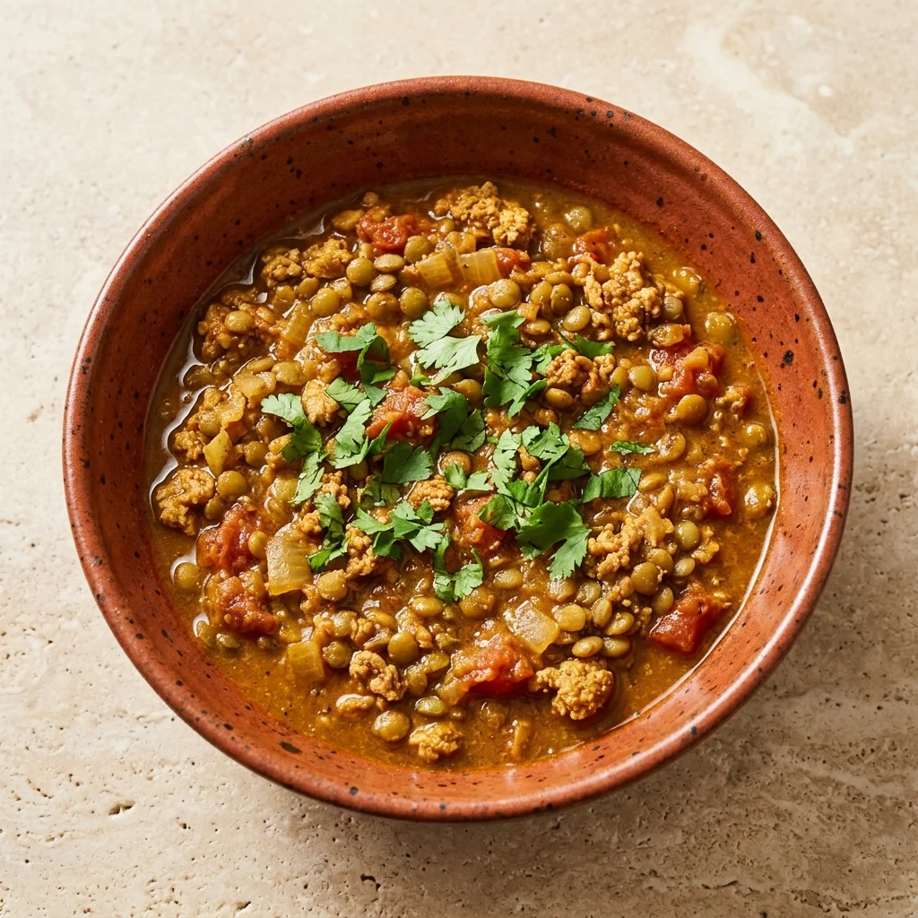 Moroccan Cinnamon-Spice Turkey Lentil Stew