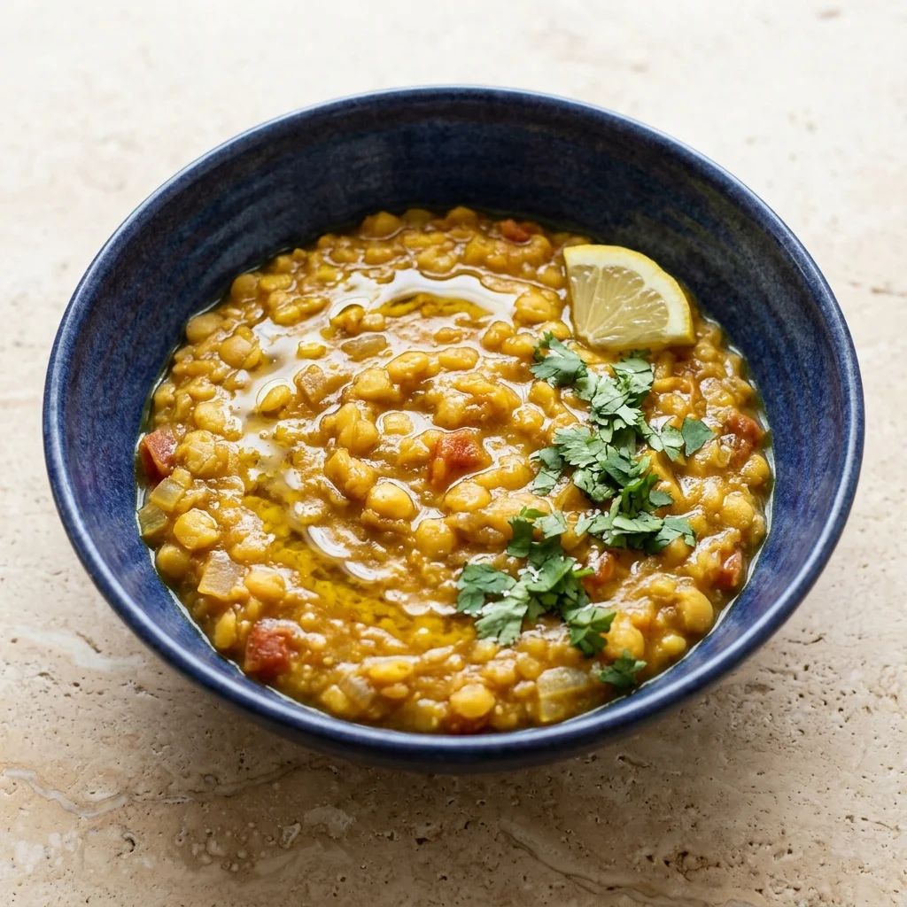 Moroccan Cinnamon-Spice Yellow Split Pea Dal