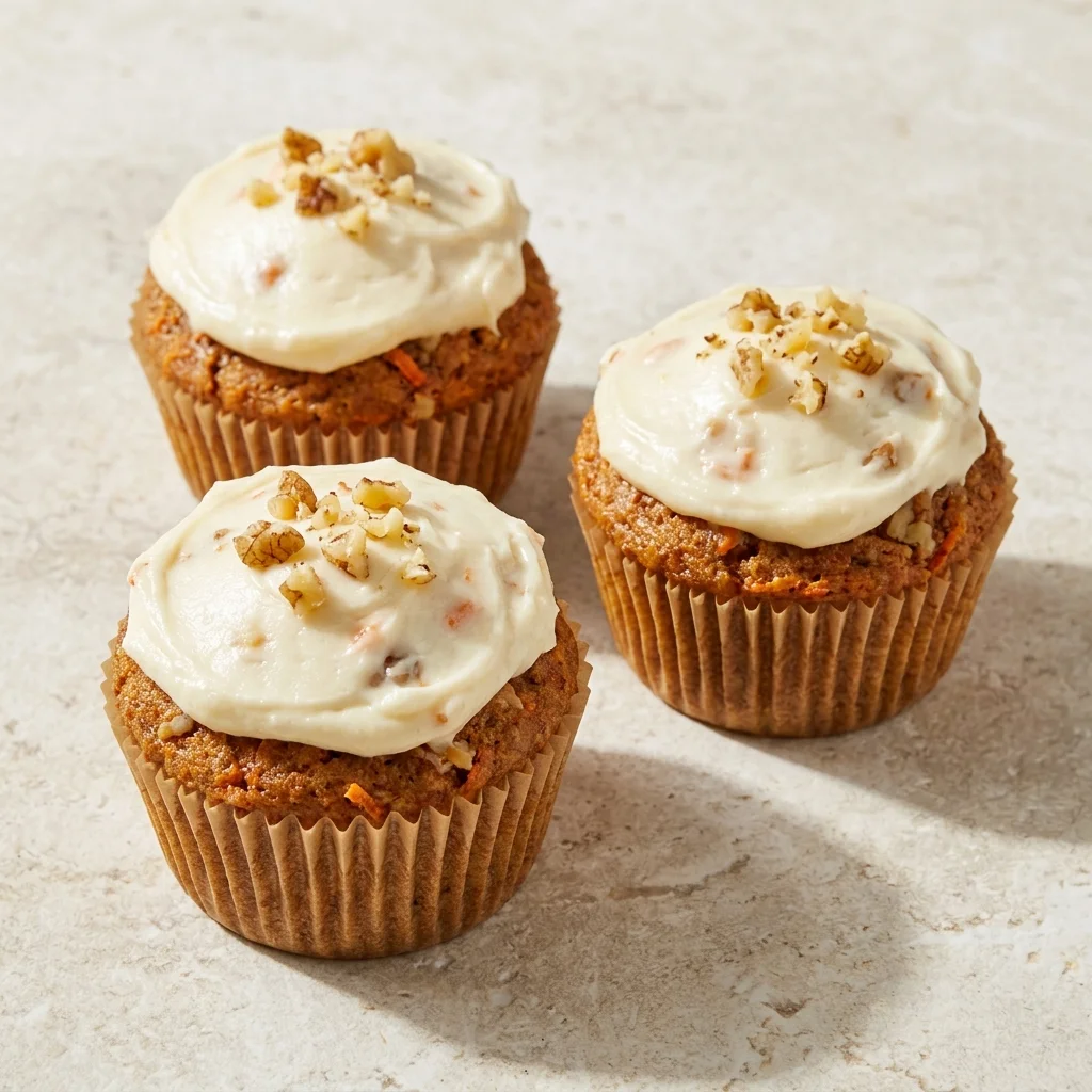 Yogurt Carrot Cake Cupcakes