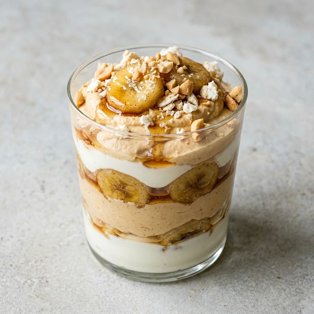 Peanut Butter Parfait with Maple Glaze