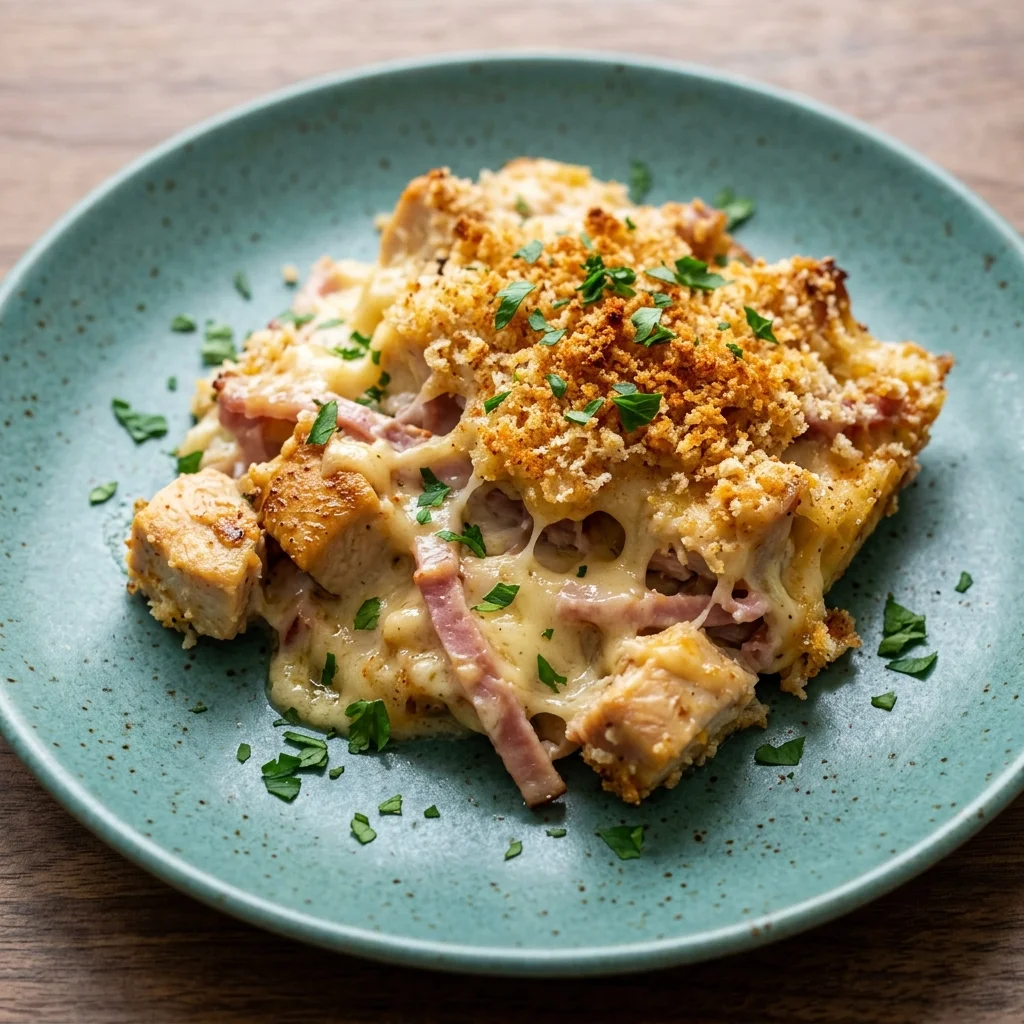 Ham Chicken Cordon Bleu Casserole