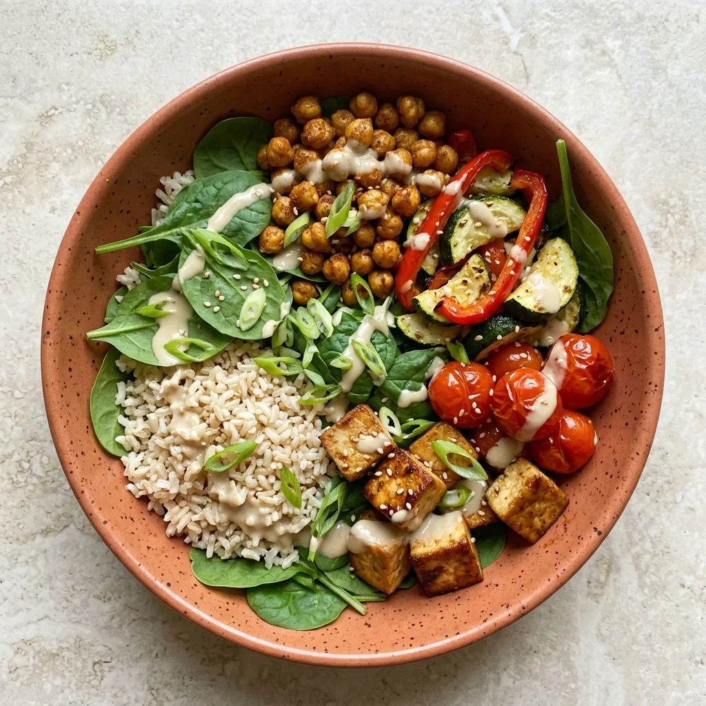Buddha Bowl with Tahini-Lemon Dressing