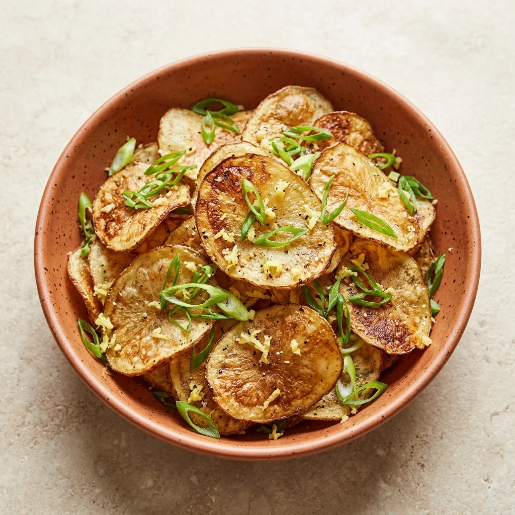 Easy Ginger Scallion Potato Chips