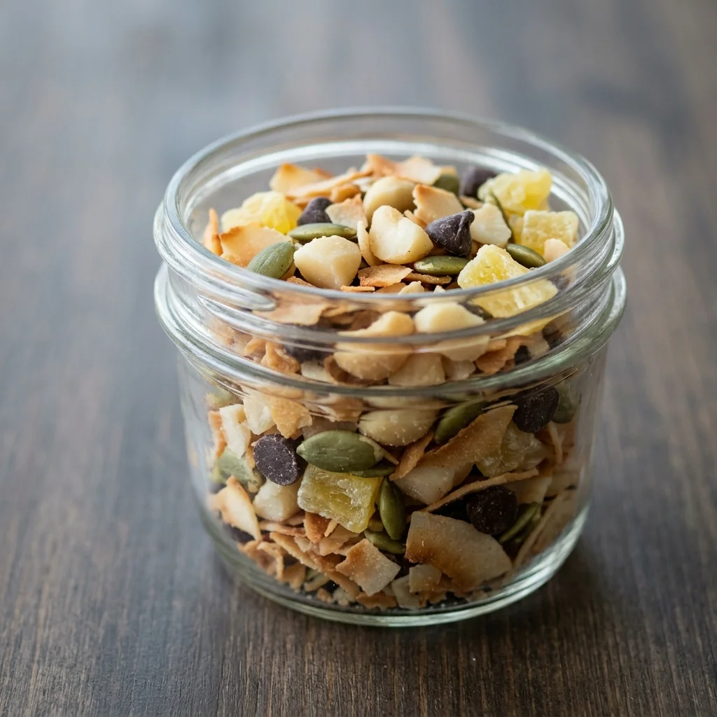 Pineapple Coconut Trail Mix Cups
