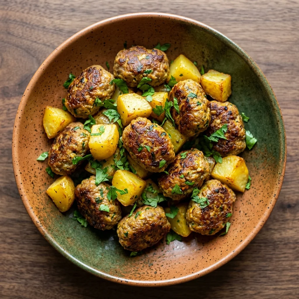 Ginger-Turmeric Beef Kofta Bites with Potato