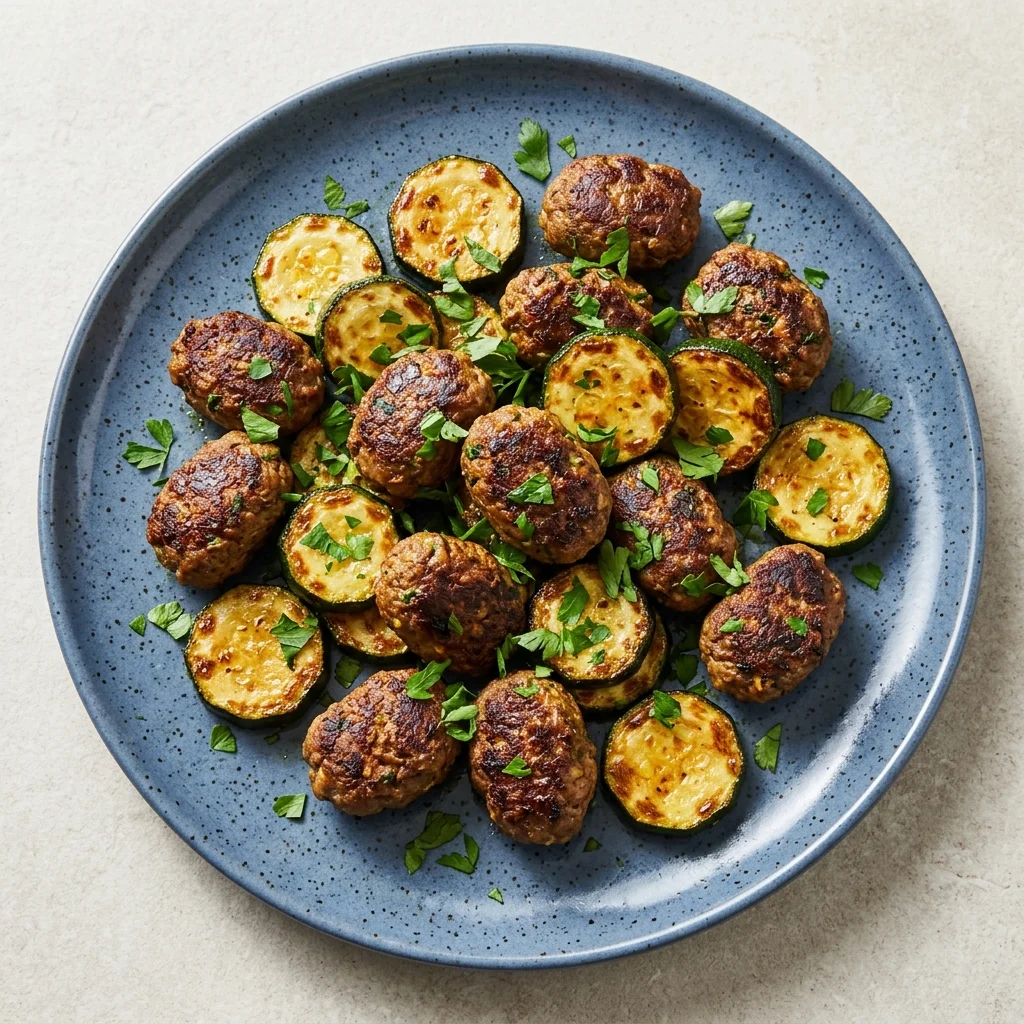 Ginger-Turmeric Beef Kofta Bites with Zucchini