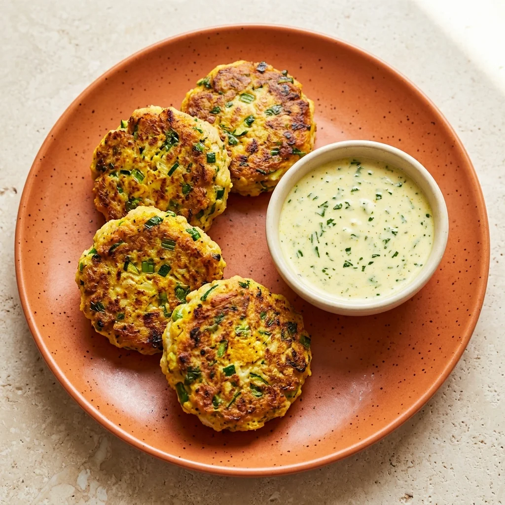 Ginger-Turmeric Snapper Cakes with Zucchini