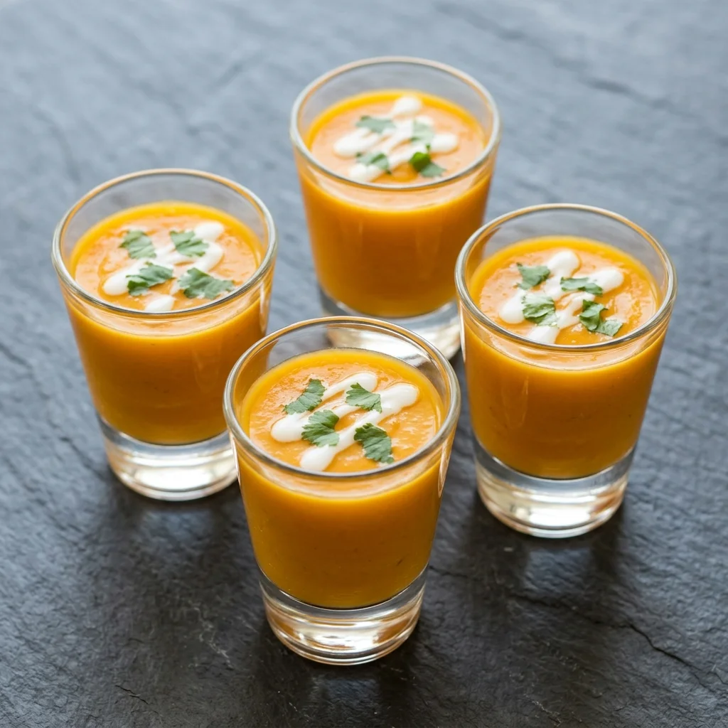 Sweet Potato Coconut Soup Shooters