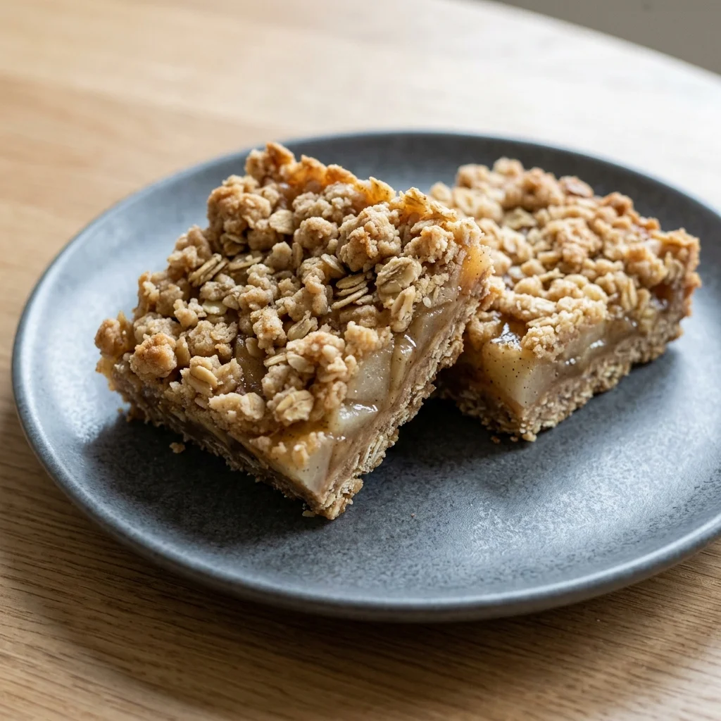 Honey-Pear Crumble Bars