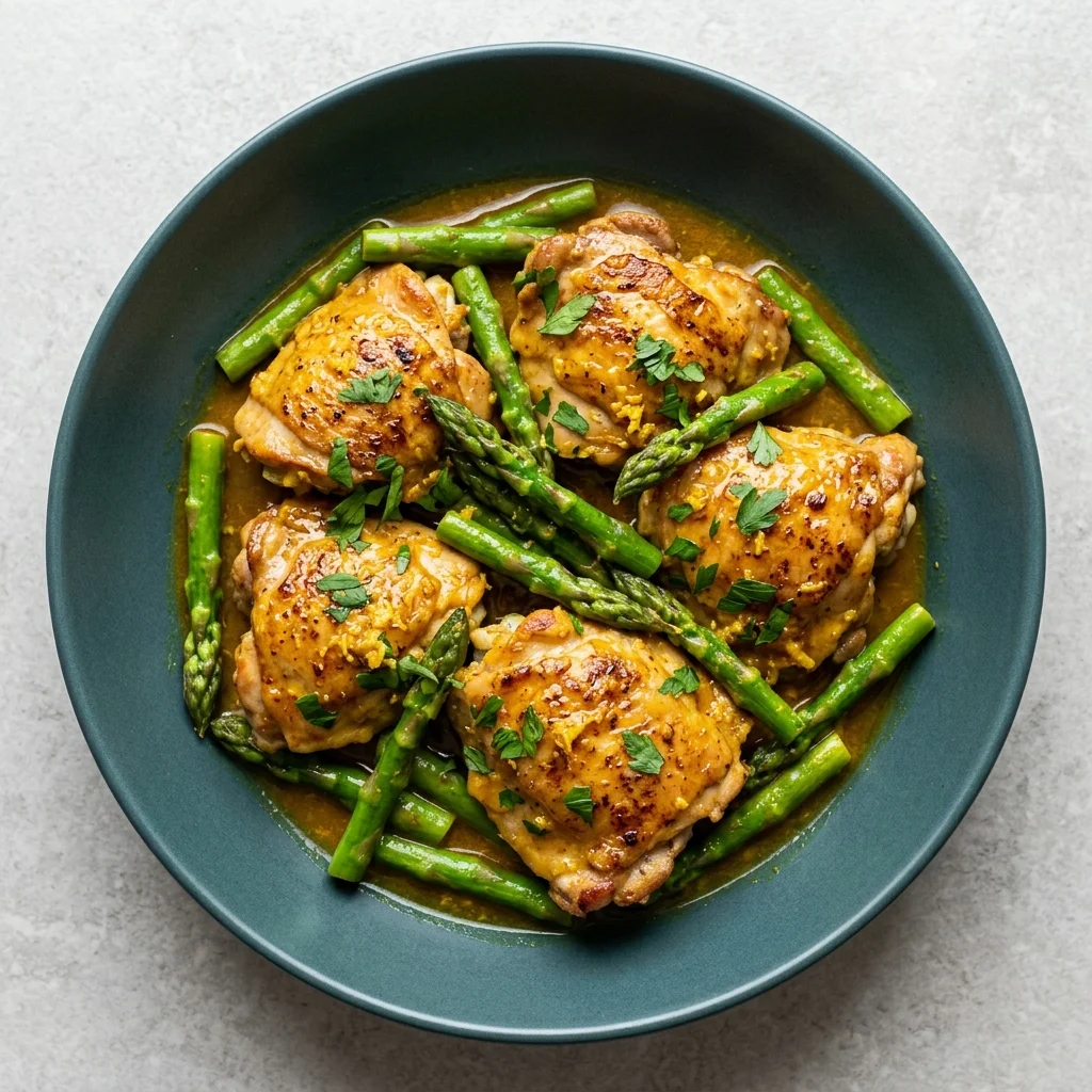 Ginger-Turmeric Chicken Skillet with Asparagus