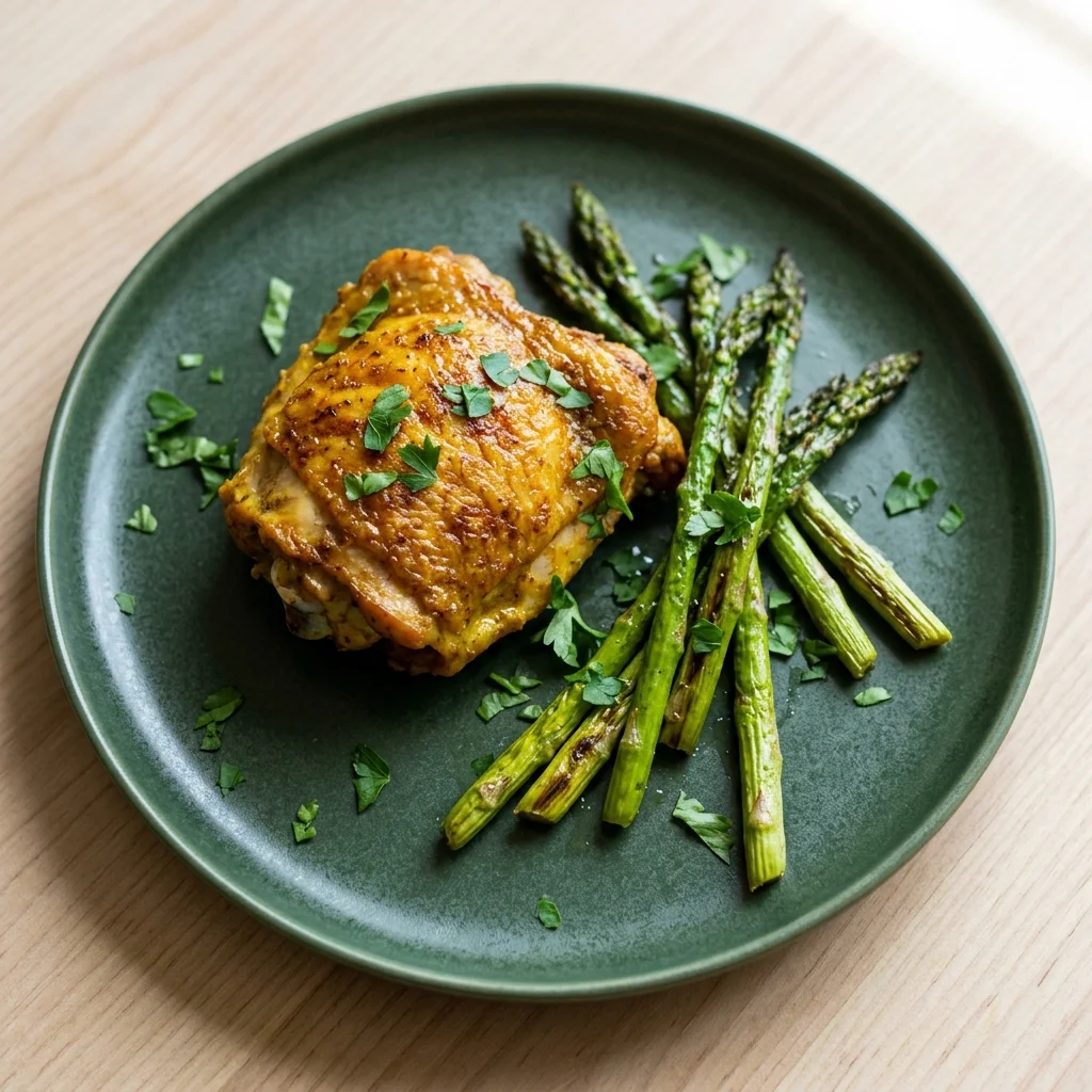 Ginger-Turmeric Chicken Traybake with Asparagus