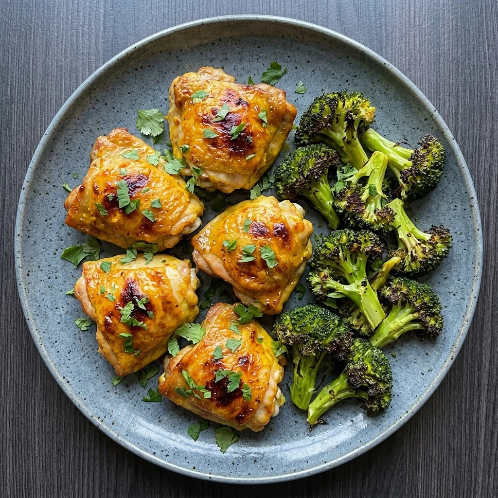 Ginger-Turmeric Chicken Traybake with Broccoli