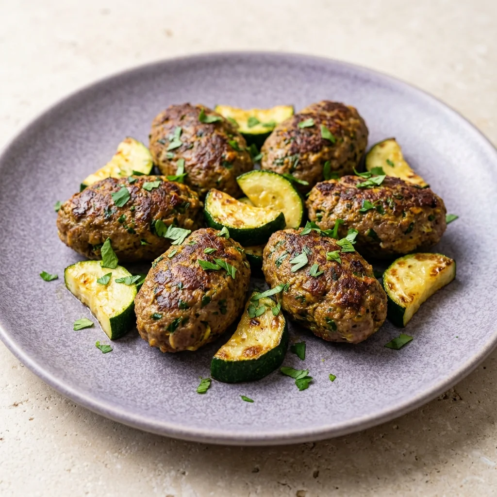 Ginger-Turmeric Lamb Kofta with Zucchini