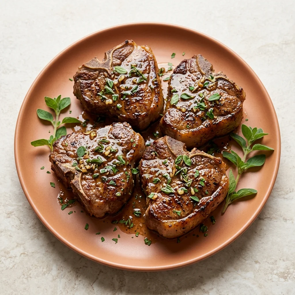 Mediterranean Lamb Chops with Oregano