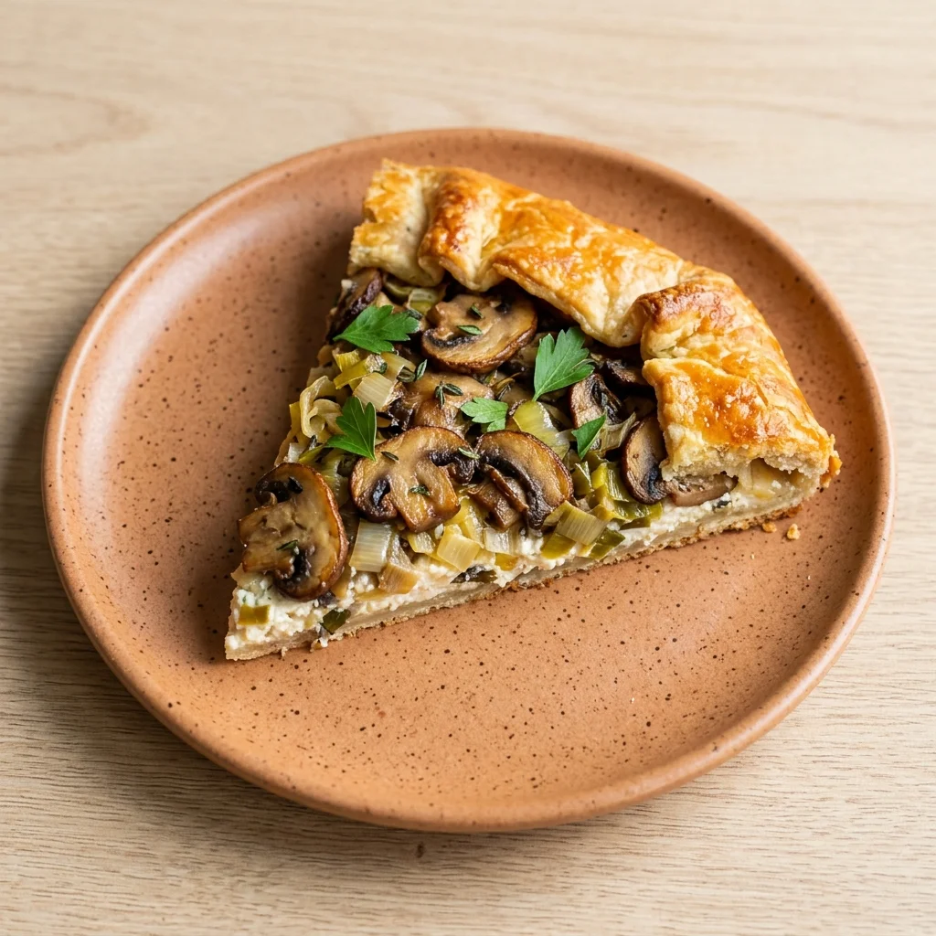 Mushroom and Leek Galette