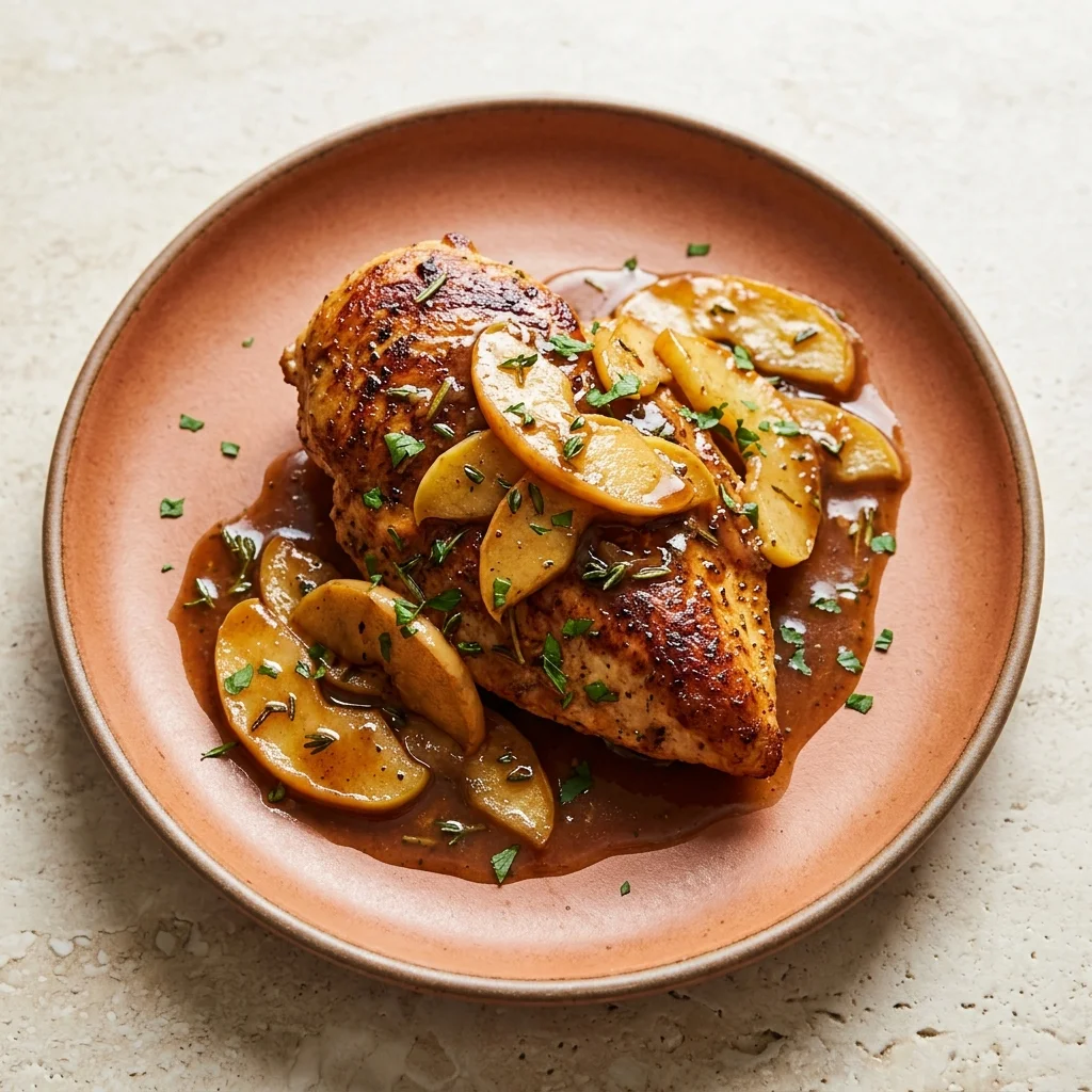 Pan-Seared Chicken with Apple Pan Sauce