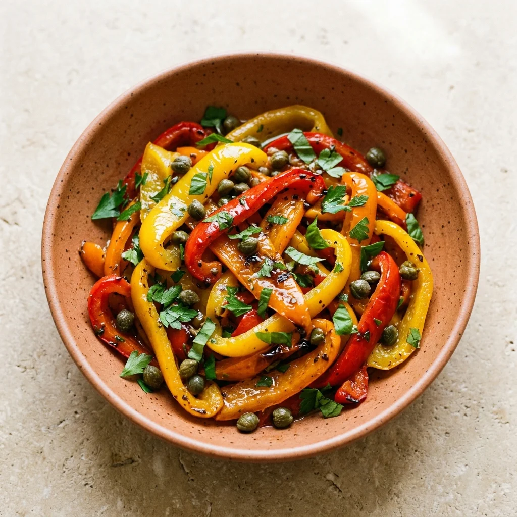 Roasted Bell Pepper Salad with Capers