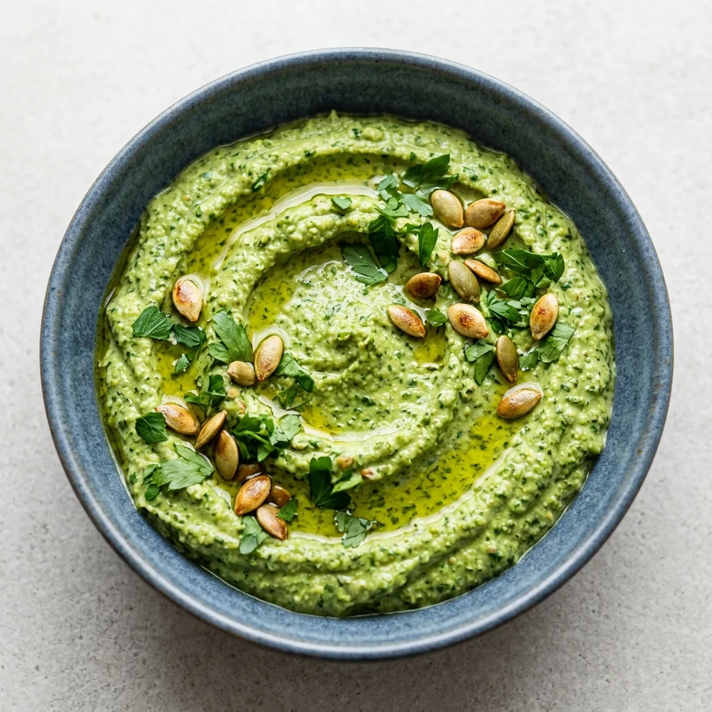 Garlic Parsley Pumpkin Seed Dip