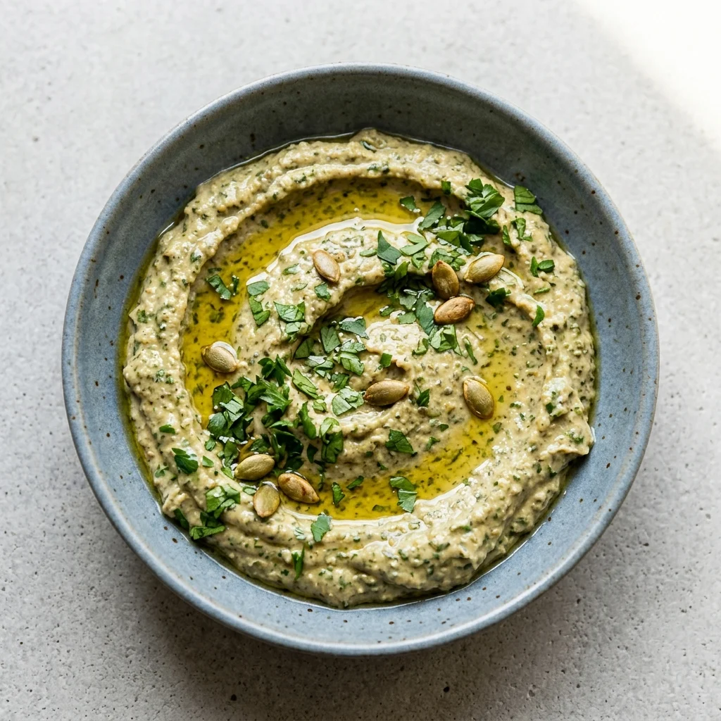 Roasted Pumpkin Seed Dip with Garlic & Scallion