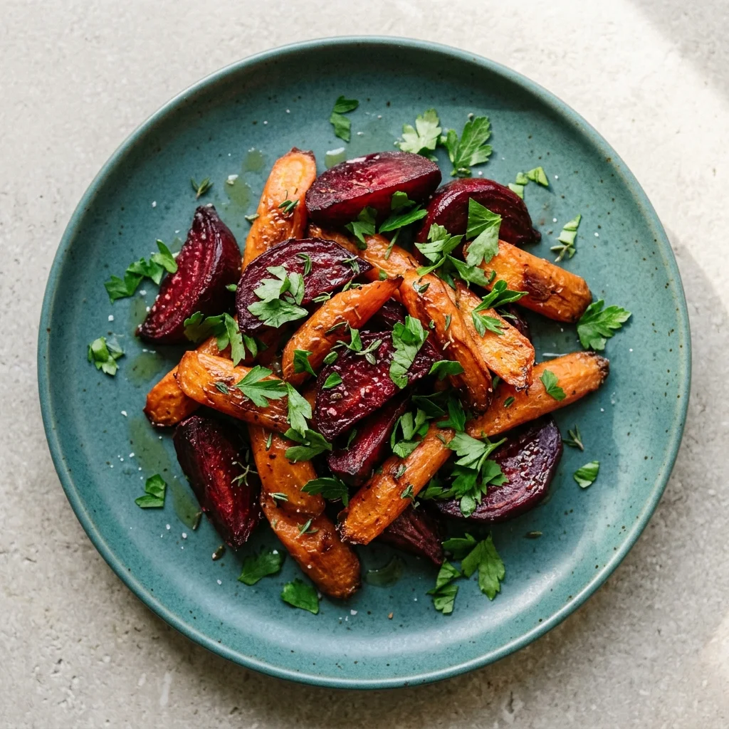 Roasted Beets and Carrots with Herbs