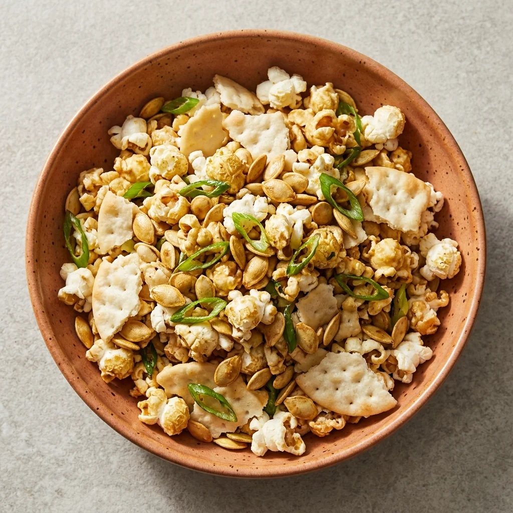 Vanilla Scallion Popcorn Snack Mix