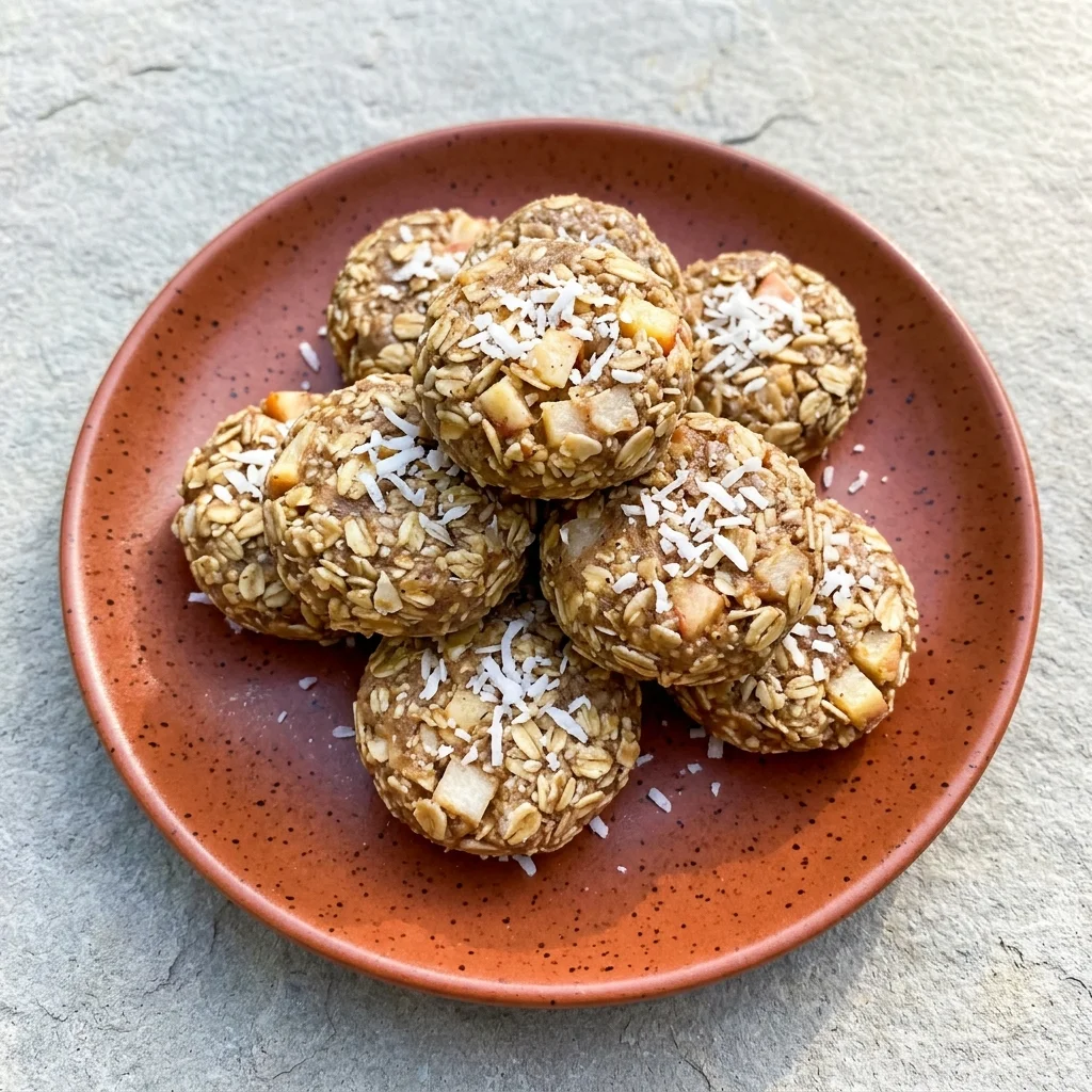 Vanilla White Peach Oat Energy Bites