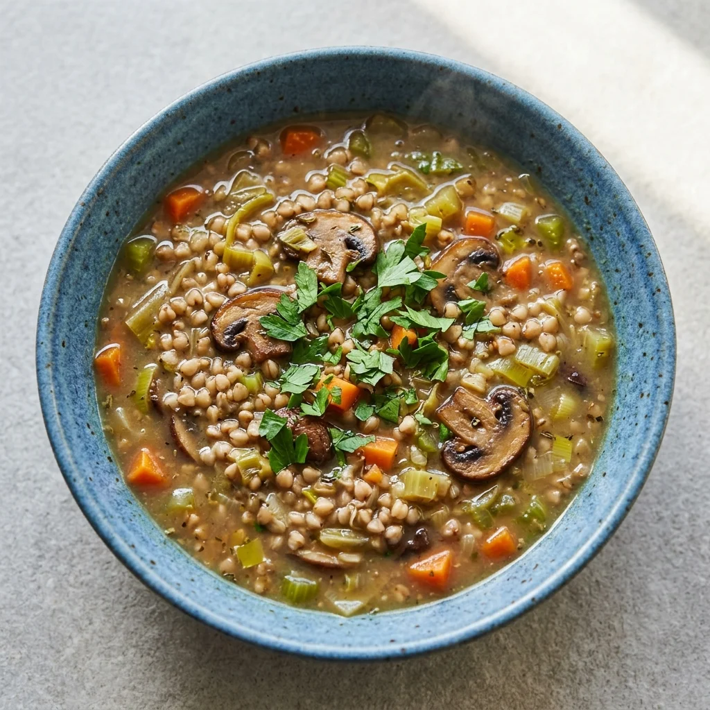 Buckwheat & Mushroom Soup