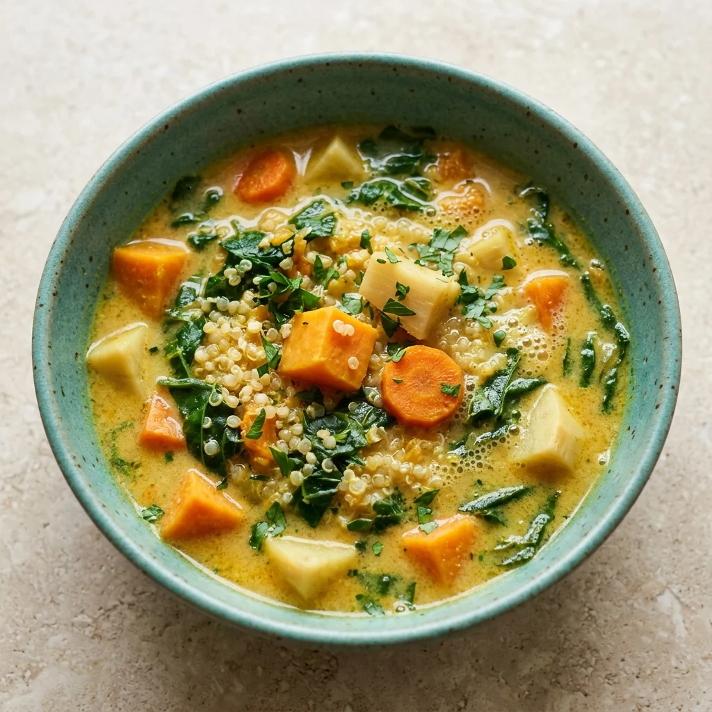 Quinoa & Vegetable Coconut Soup