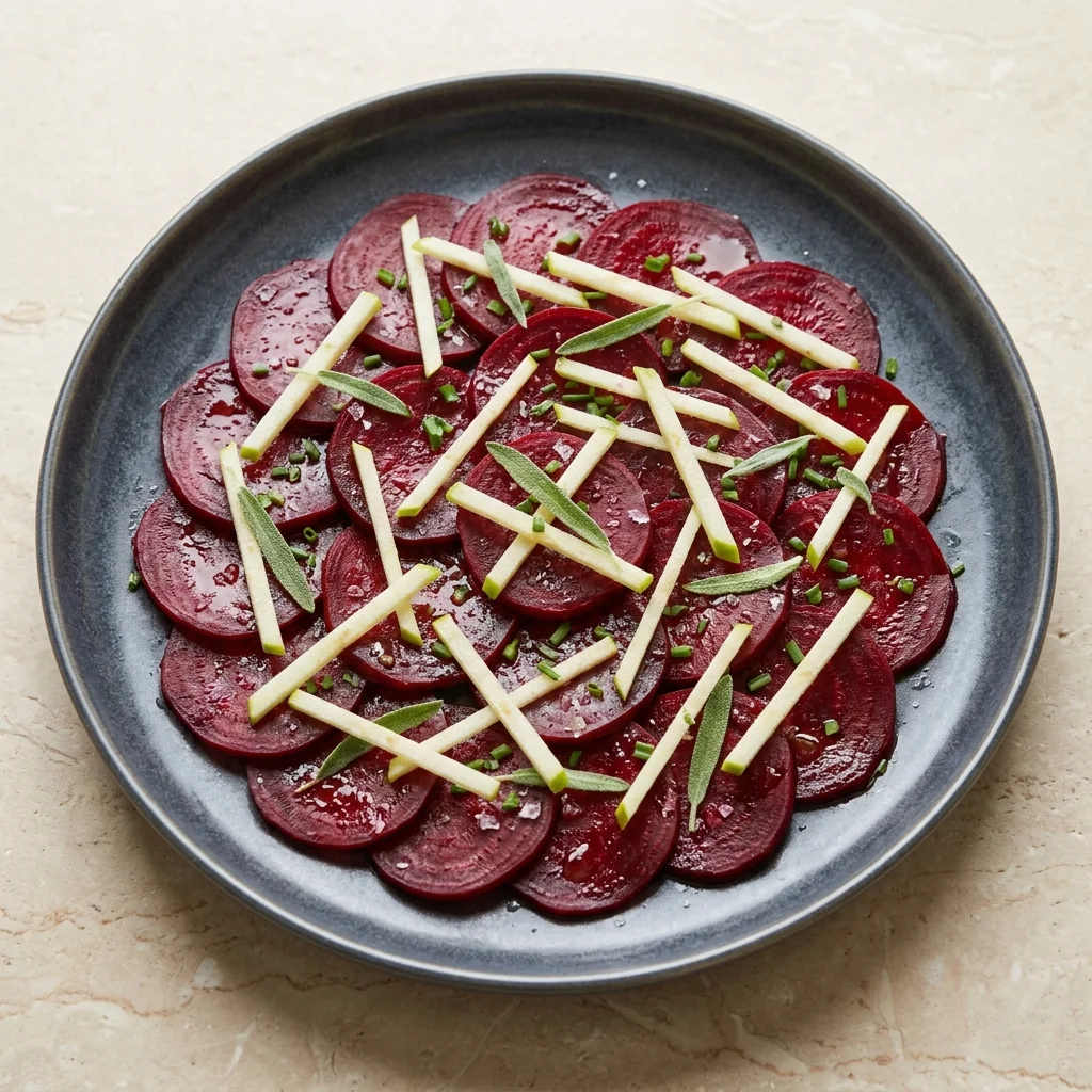 Apple-Sage Roasted Beet Carpaccio