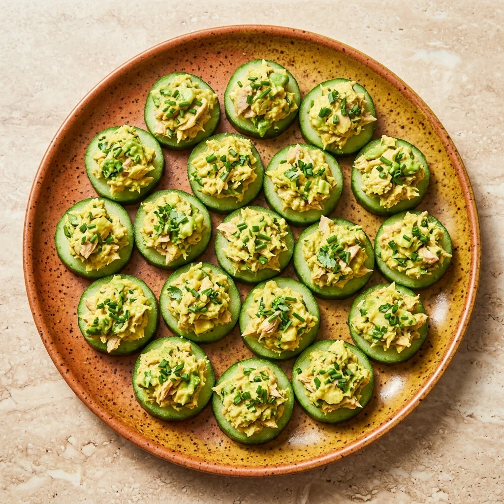 Avocado-Cucumber Tuna Bites
