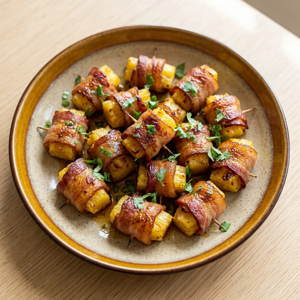 Bacon-Wrapped Pineapple Bites