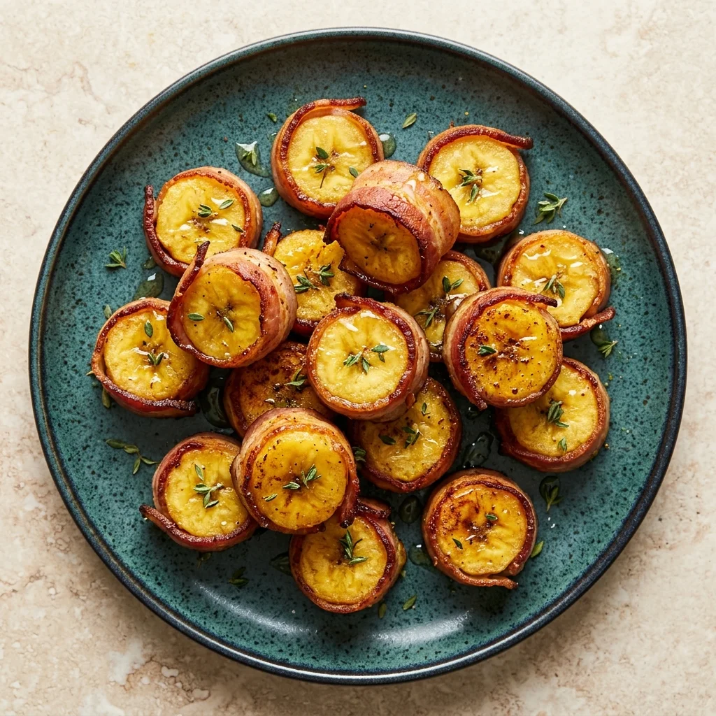 Bacon-Wrapped Plantain Bites