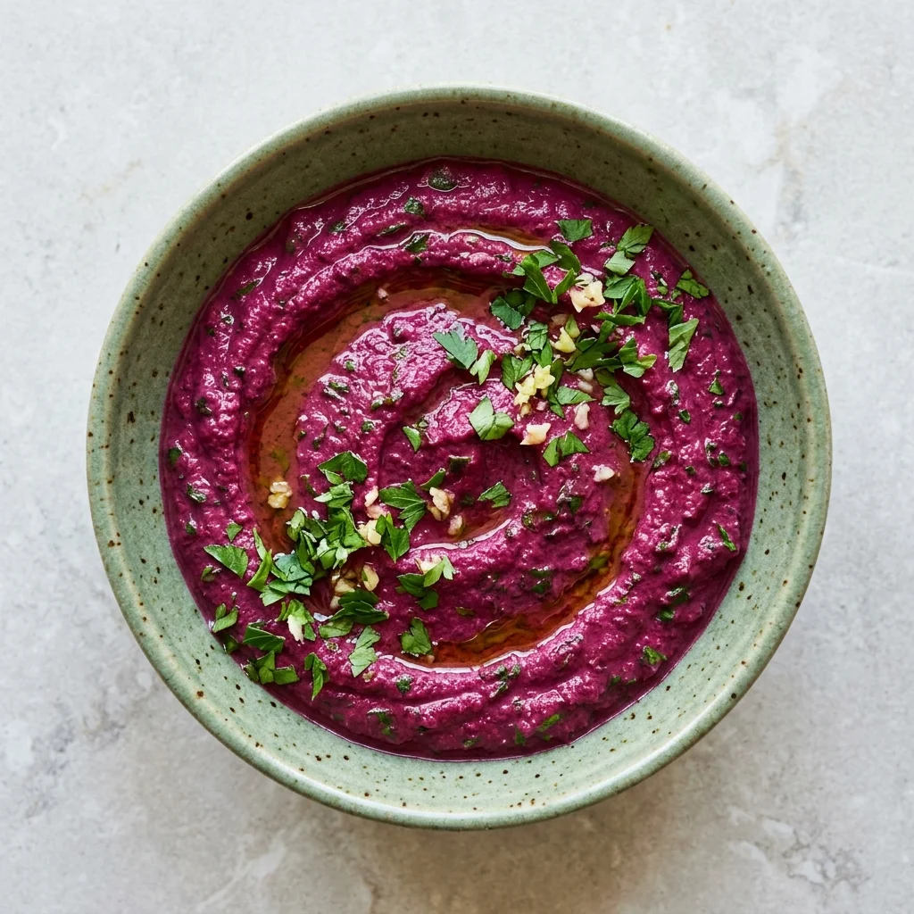 Roasted Beet Dip with Garlic & Herbs
