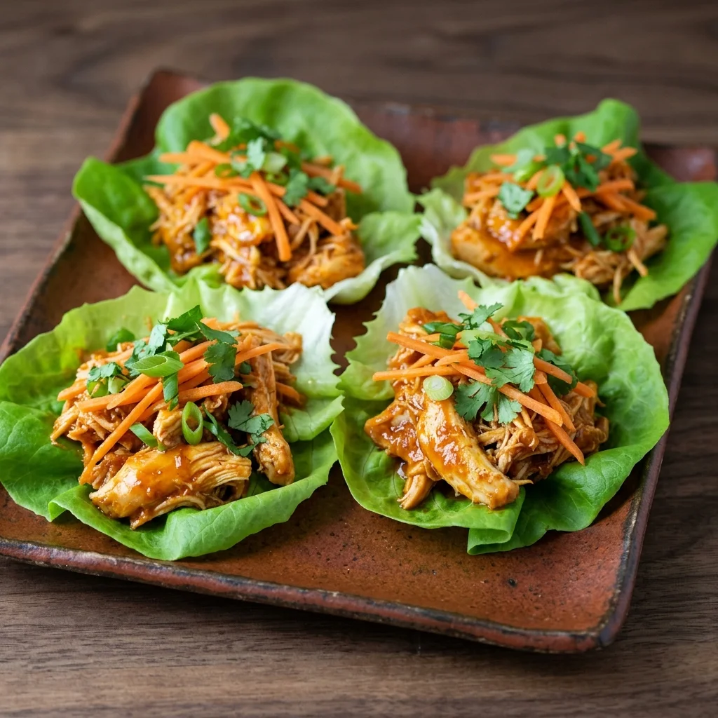 Buffalo Chicken Lettuce Wraps