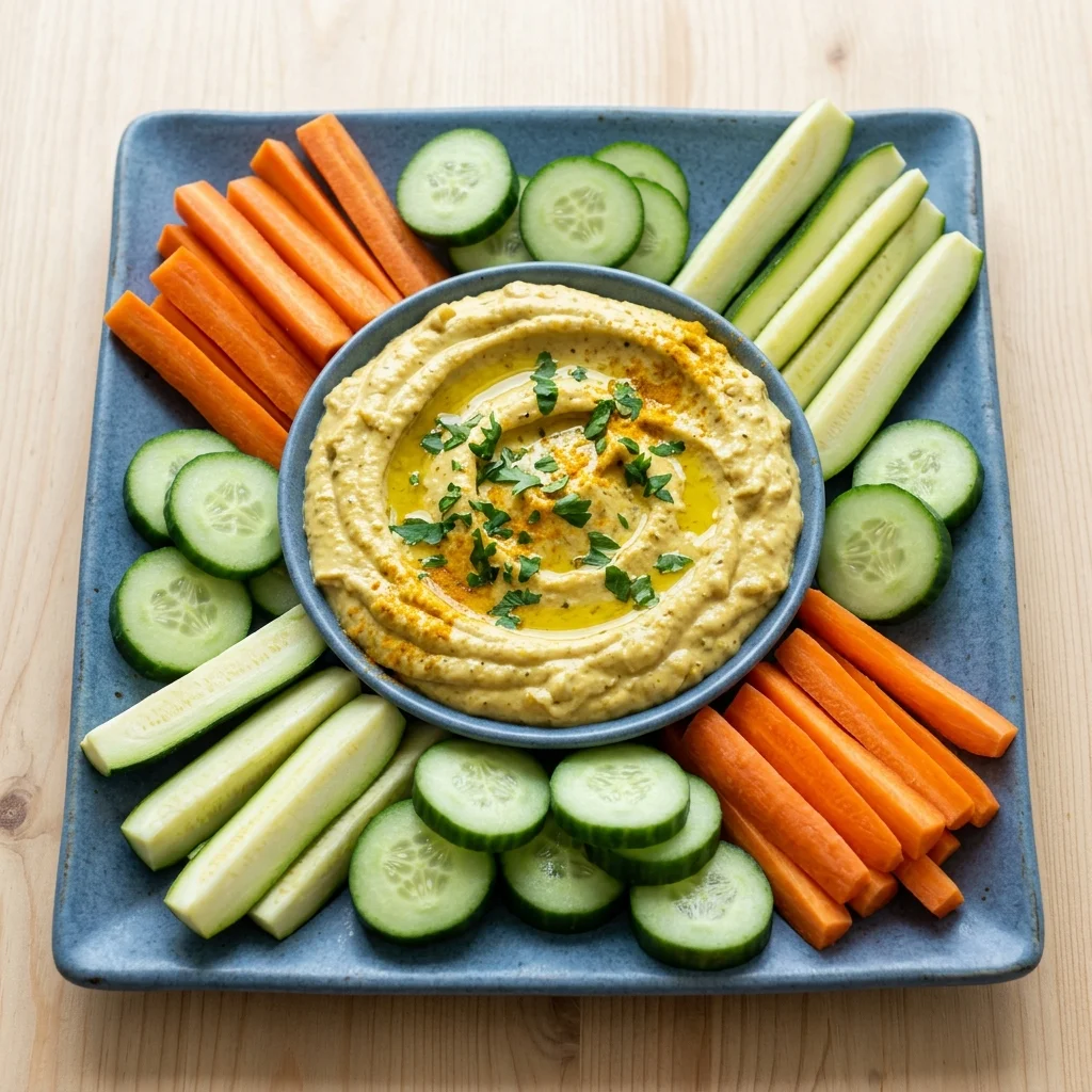 Roasted Cauliflower & Garlic Dip Platter